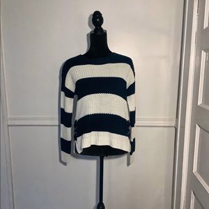 “It’s Our Time” Navy and White Sweater !